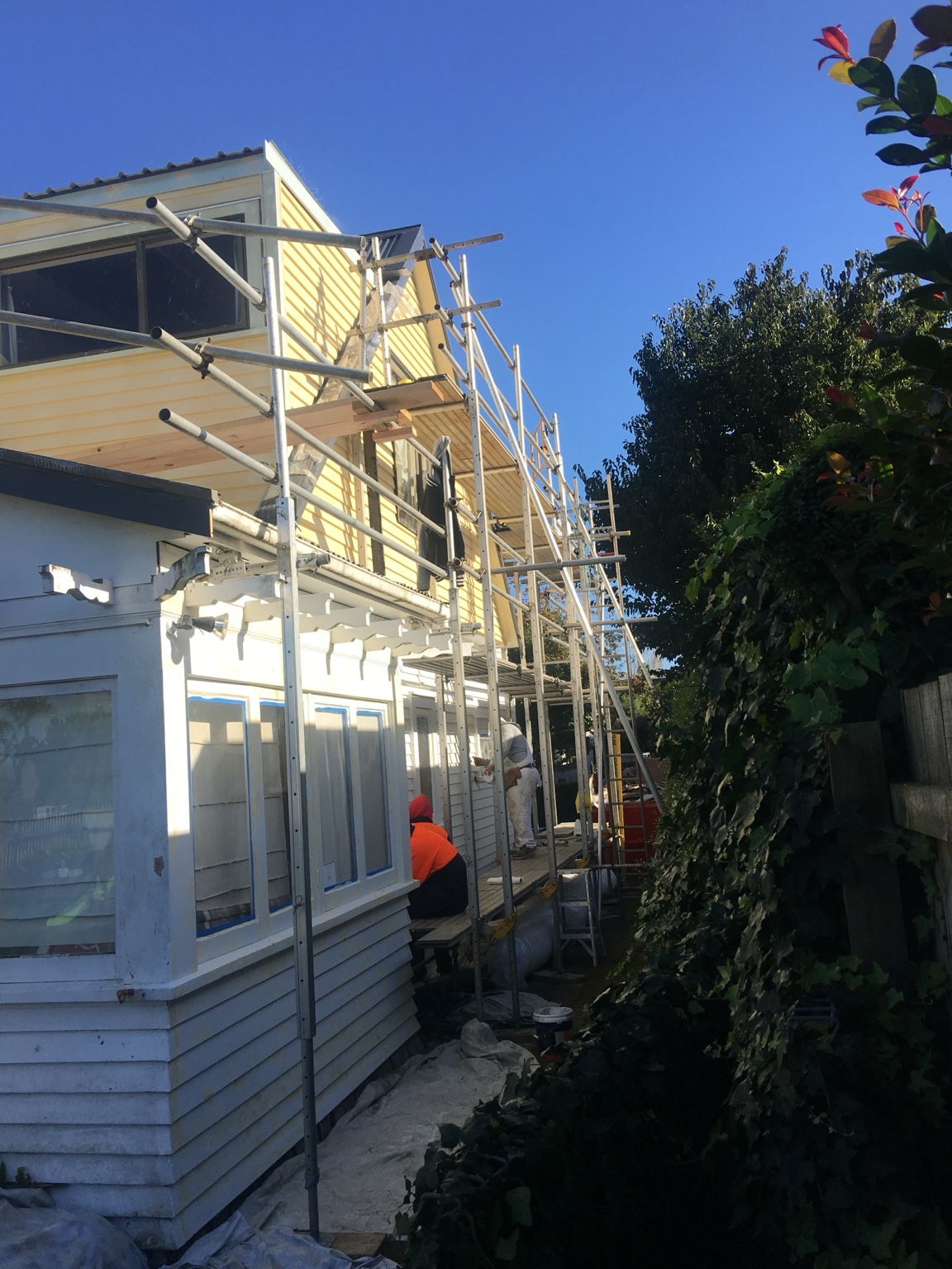 After image of side elevation finished